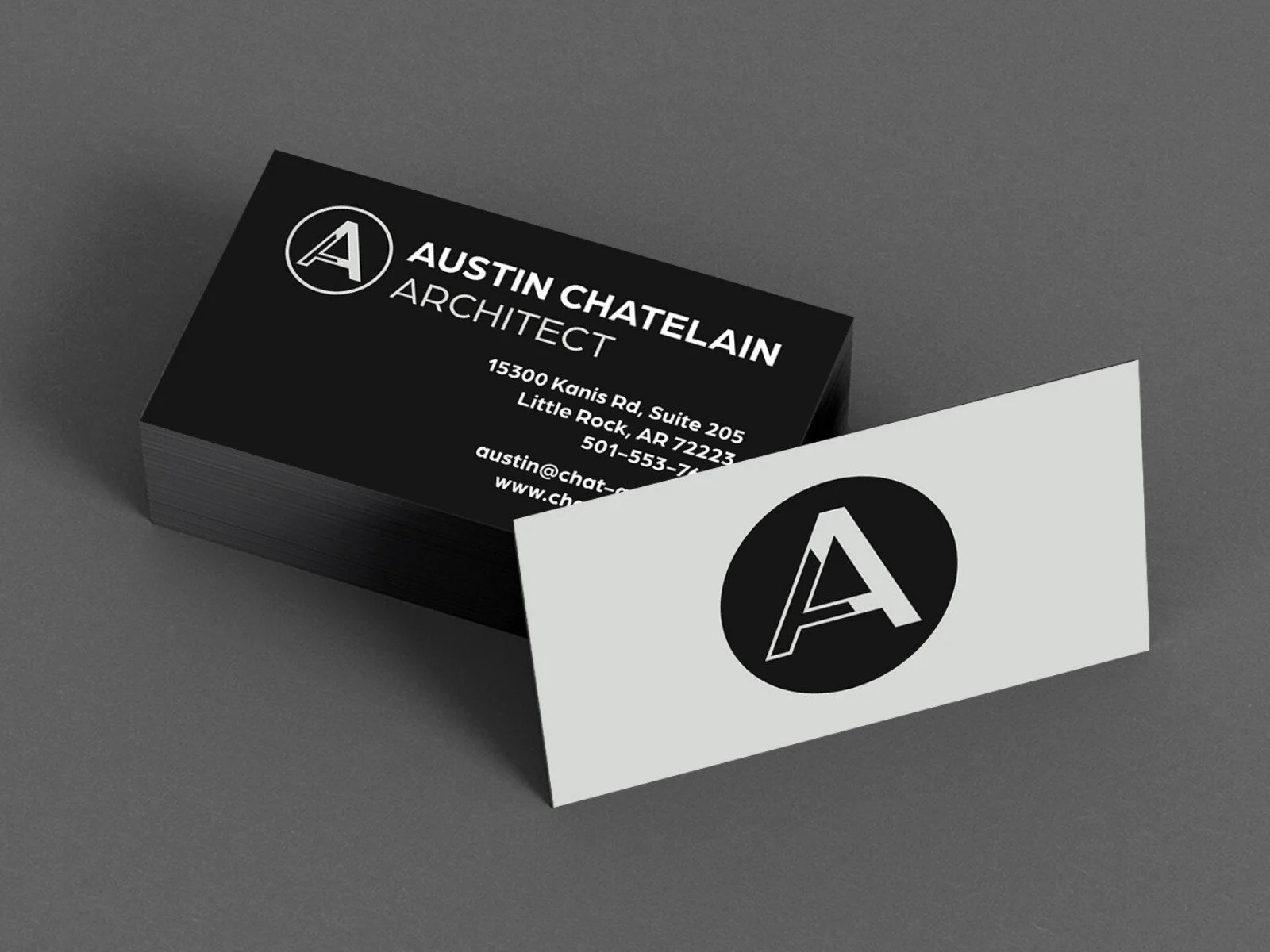 Austin Chatelain Architect business card