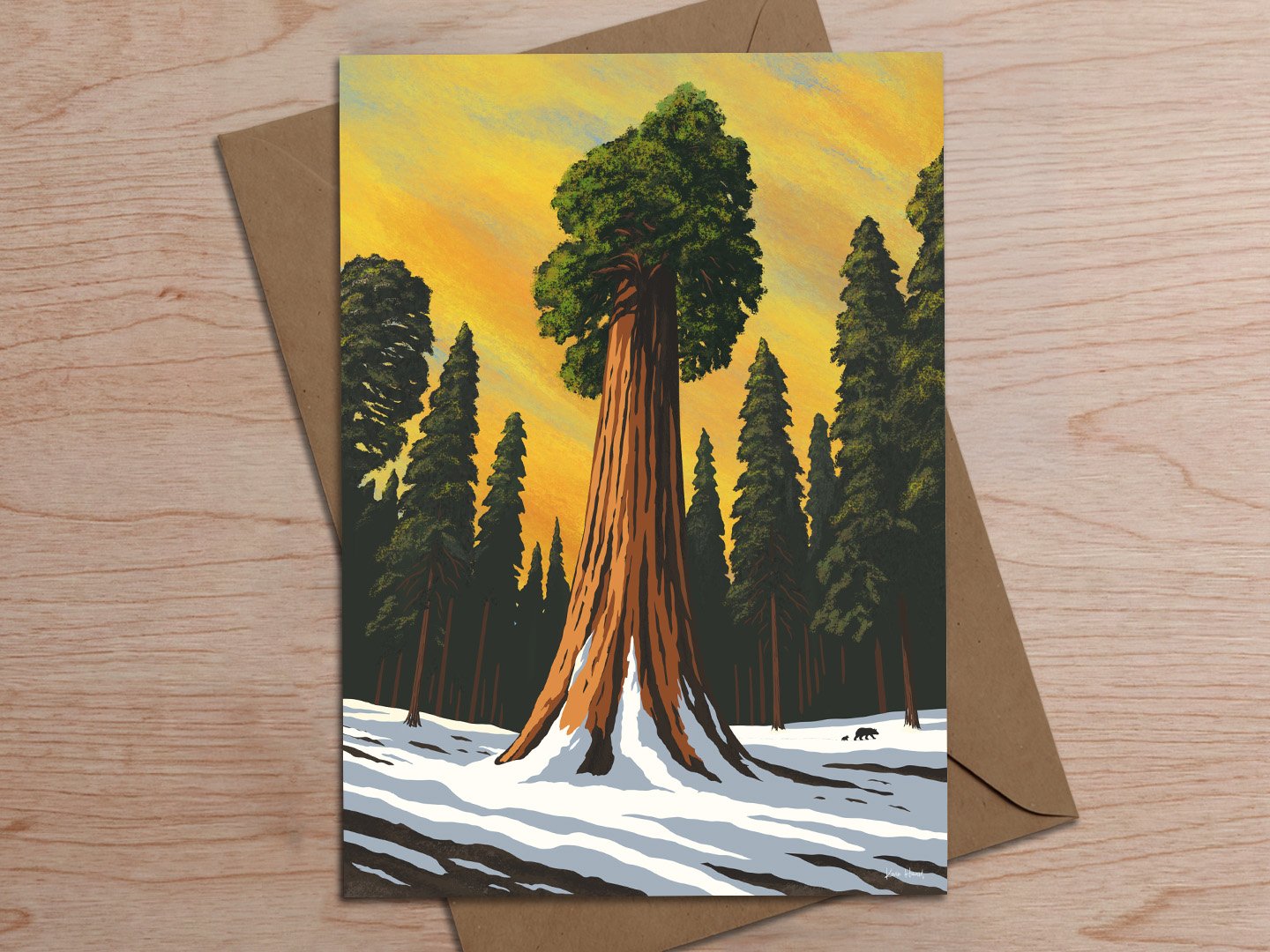 Sequoia greeting card