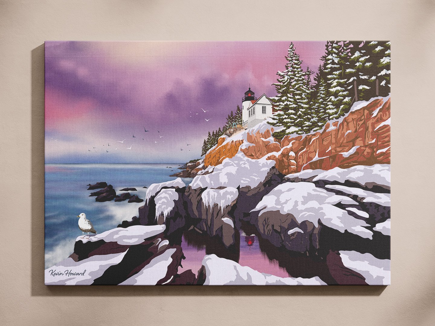 Bass Harbor Lighthouse canvas wall art