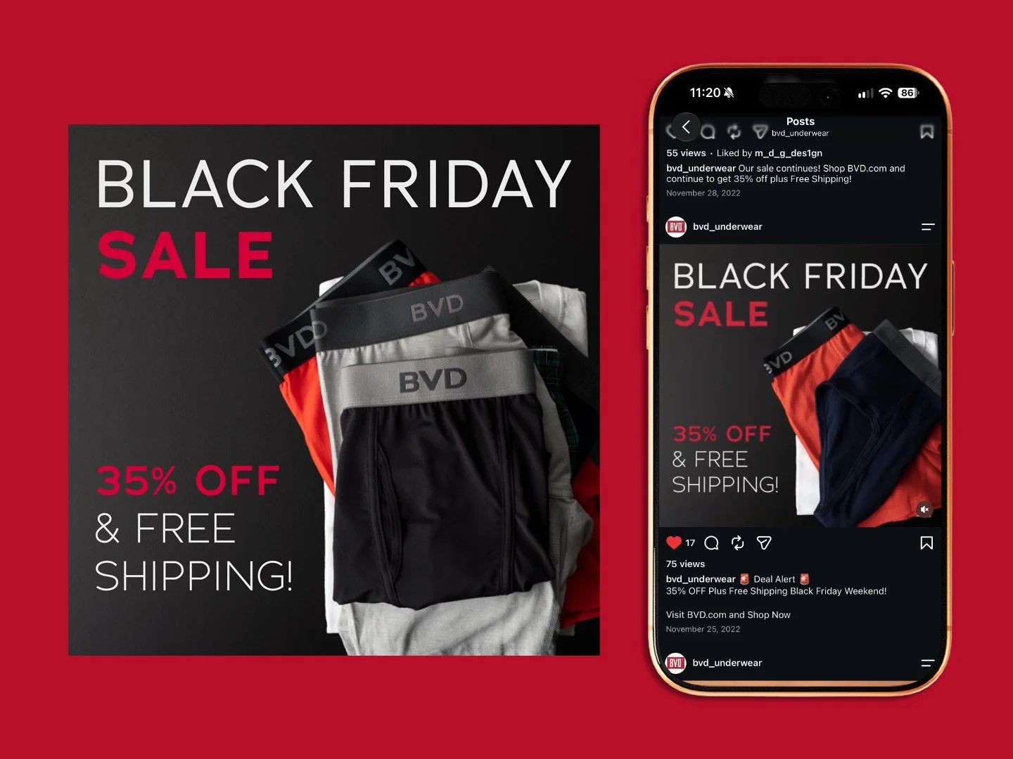 Social Media Design: BVD (Fruit of the Loom)