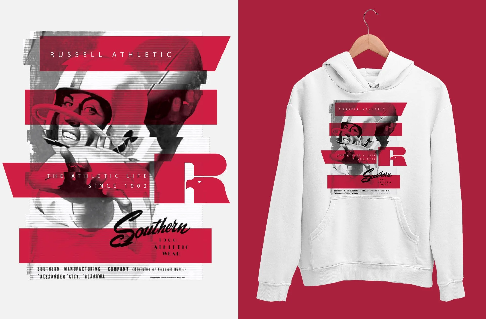 Russell Athletic screen print