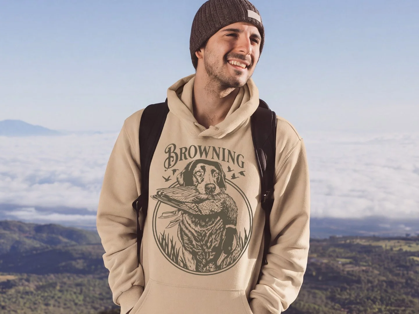 Browning Dog screen print