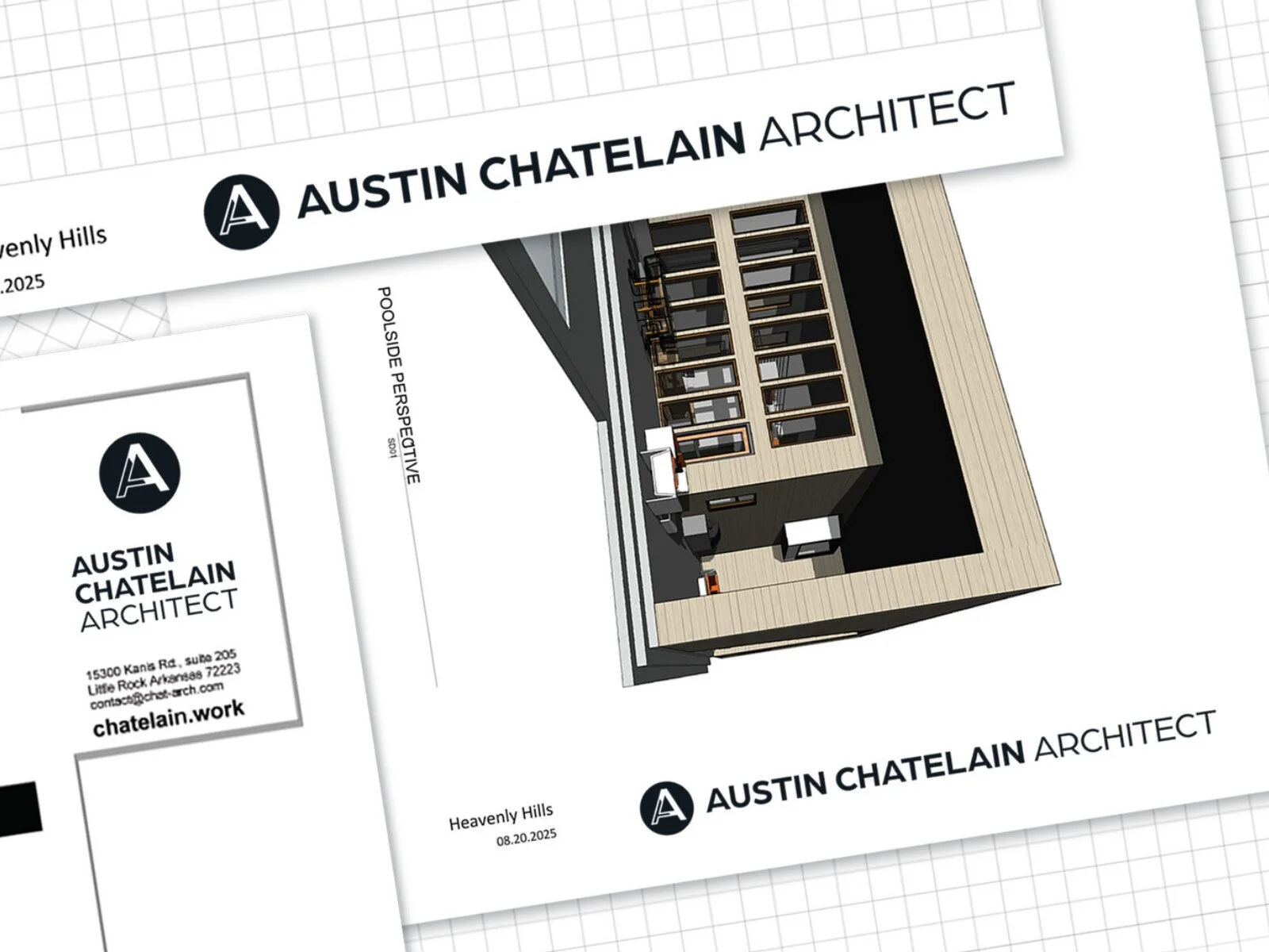 Austin Chatelain Architect print collateral