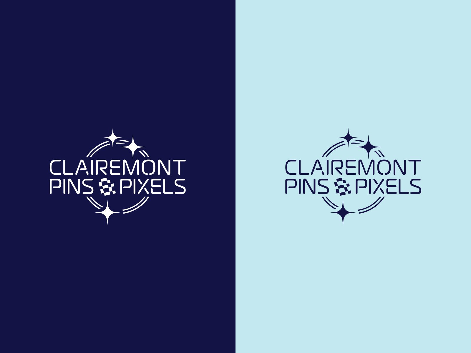Clairemont Pins & Pixels logo alternatives