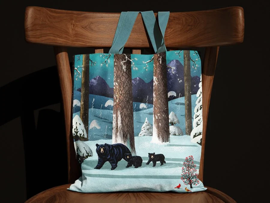 Bears Illustration Tote