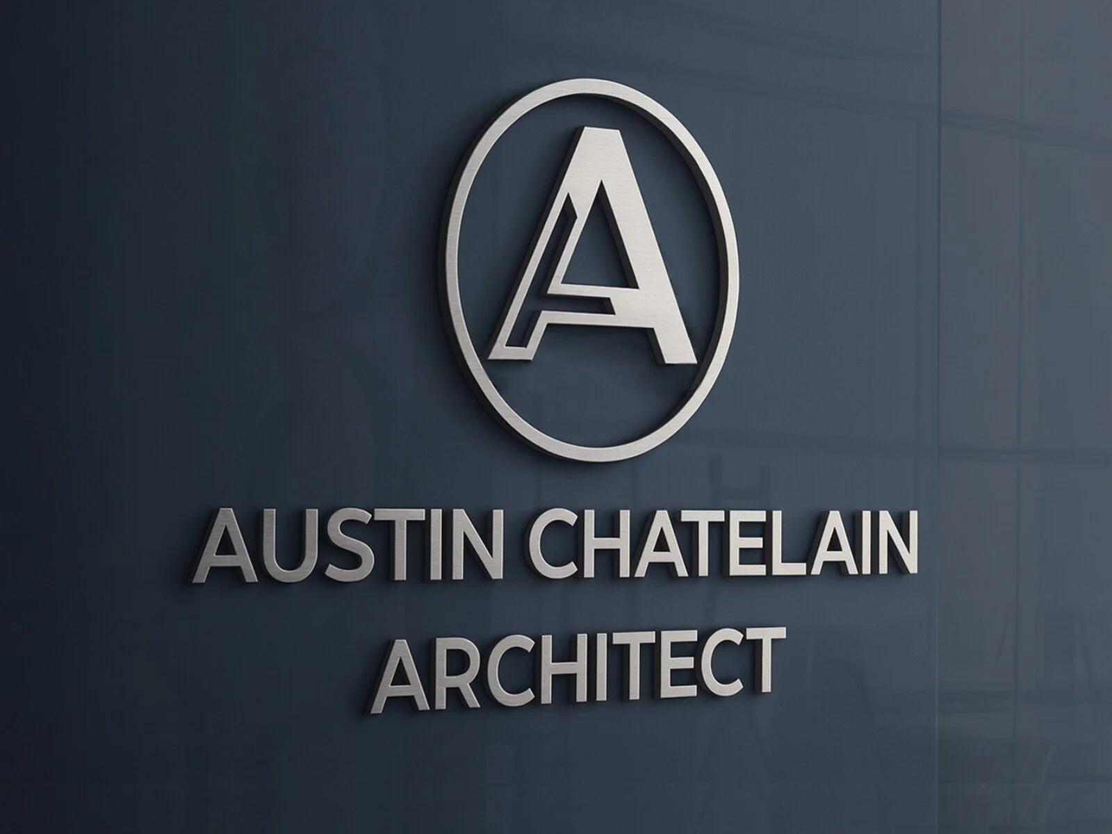 Austin Chatelain Architect Logo signage