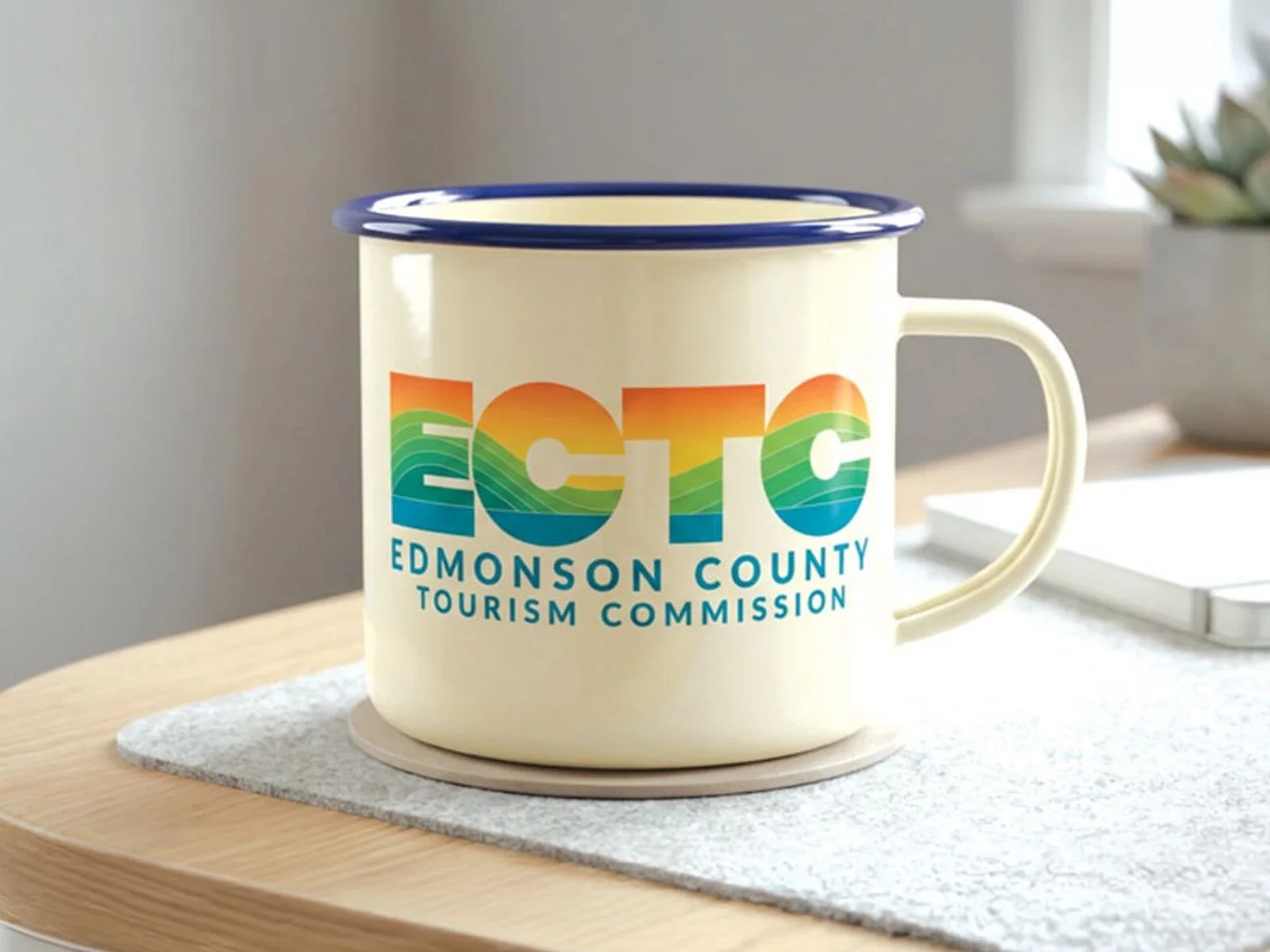 ECTC logo on mug