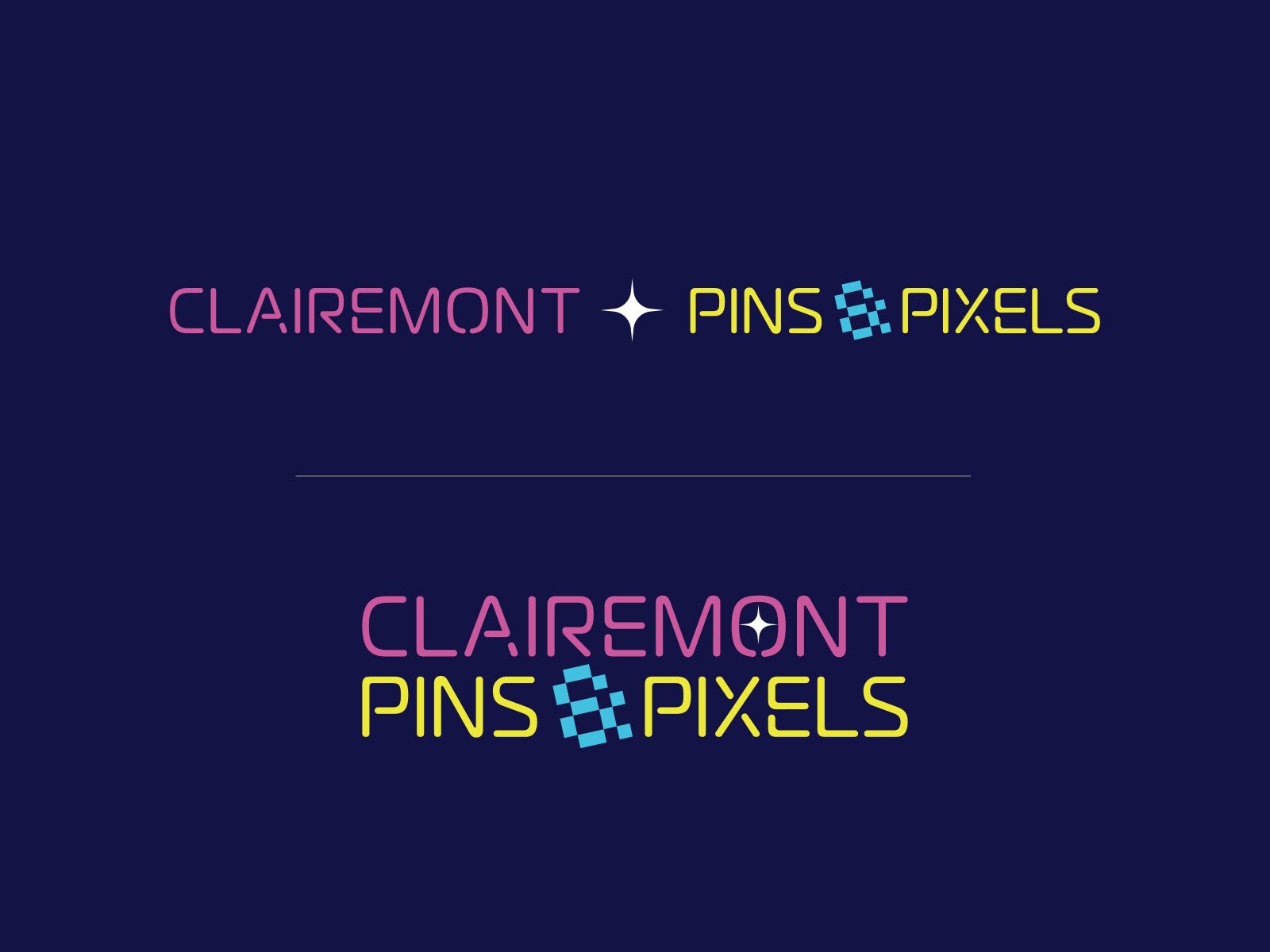 Clairemont Pins & Pixels logoa