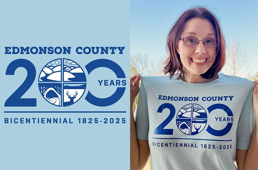 Edmonson County Tourism Commission T-shirt Graphics and Bicentennial Logo