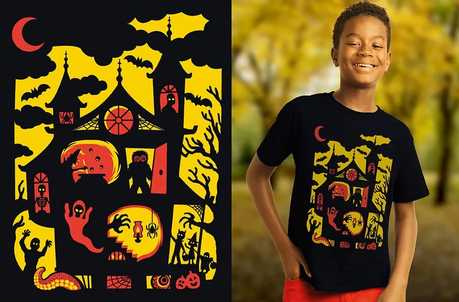 Children's Halloween t-shirt graphic