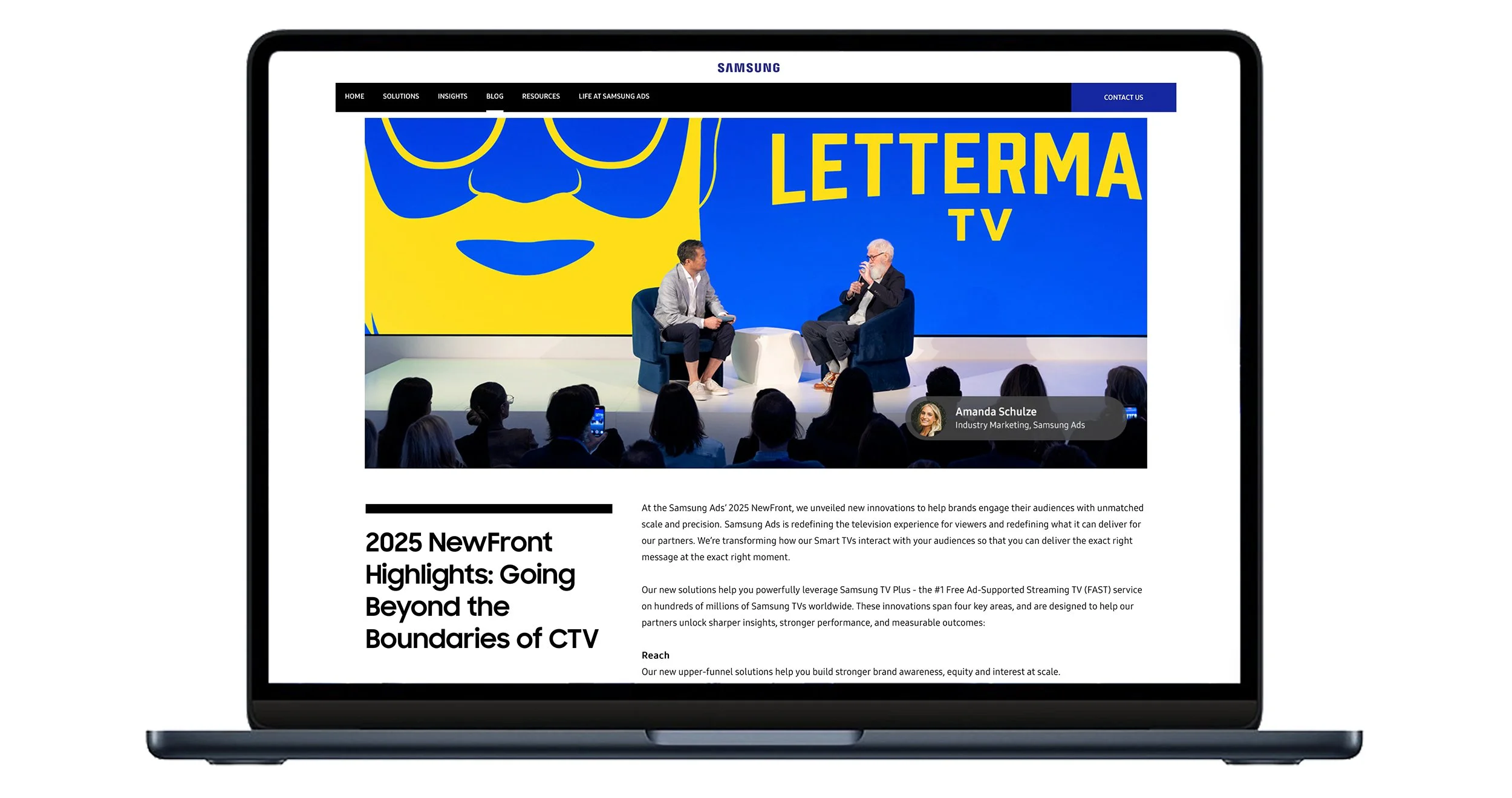 Samsung Ads 2025 NewFront - Post-Event Recap Blog