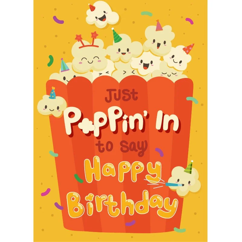 funny birthday cards about food