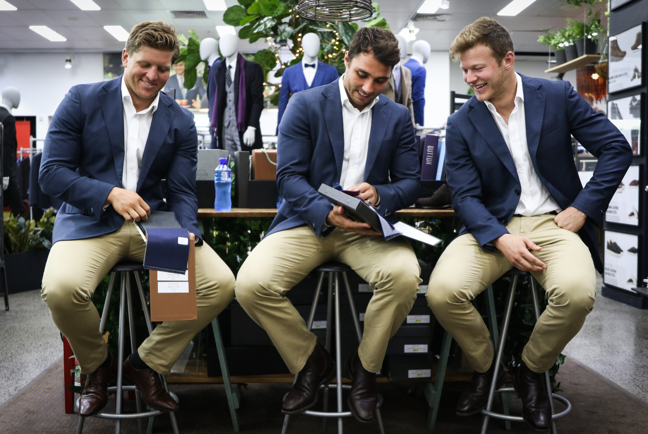Dressing a group of specially talented Individuals, that together make up one unified and very professional winning rugby team.