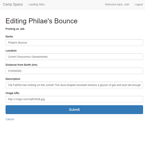 Edit Page
