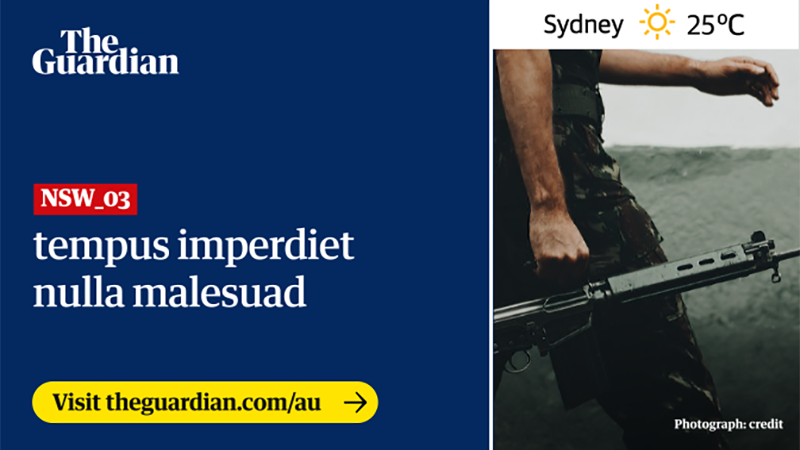   Client  - The Guardian, Australia  Production  -  Broken Yellow    