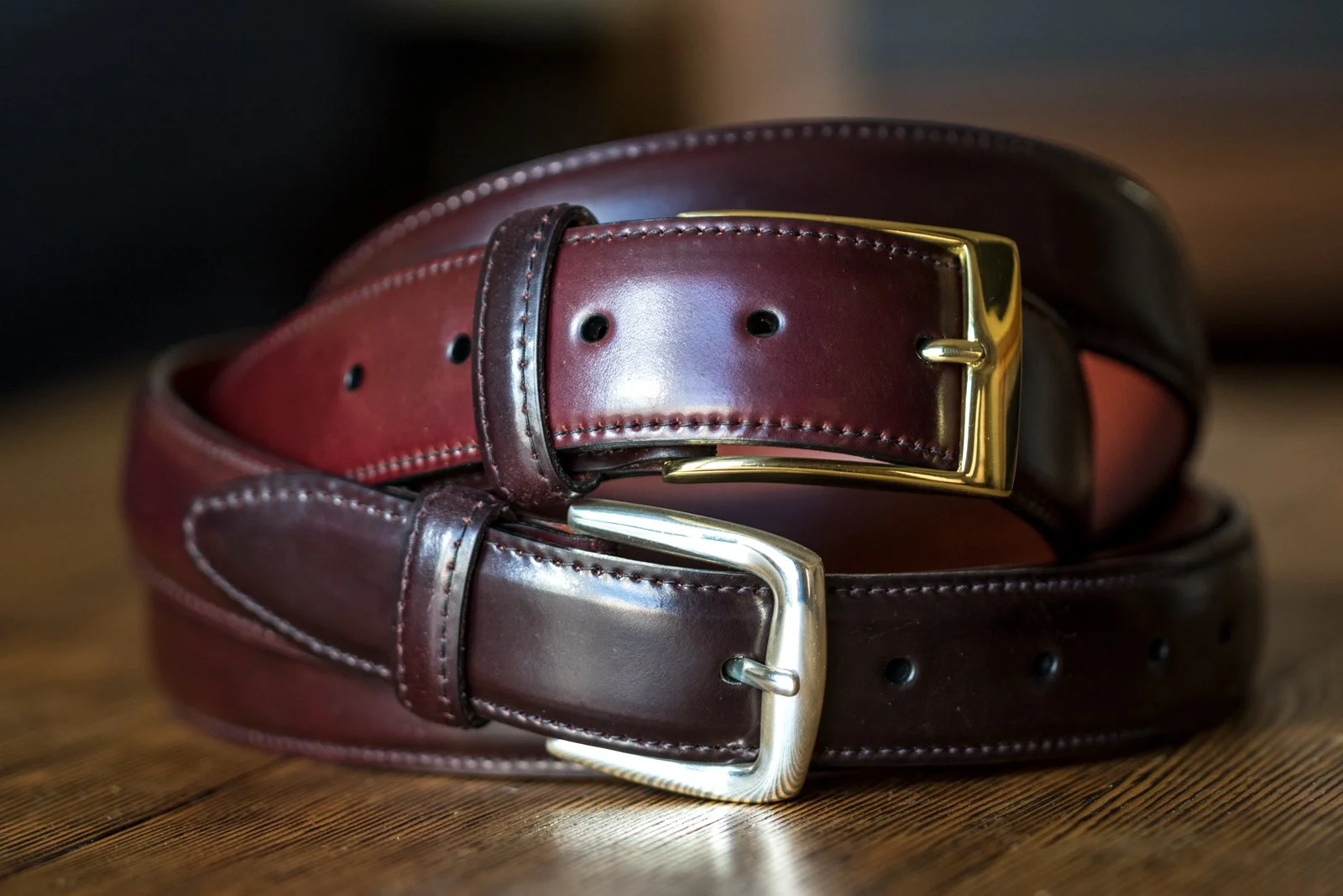 burgundy belt