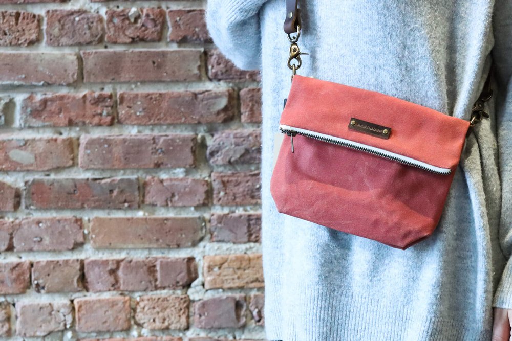 Red House Waxed Canvas Satchel | The Tannery Row | Leather  display picture 2