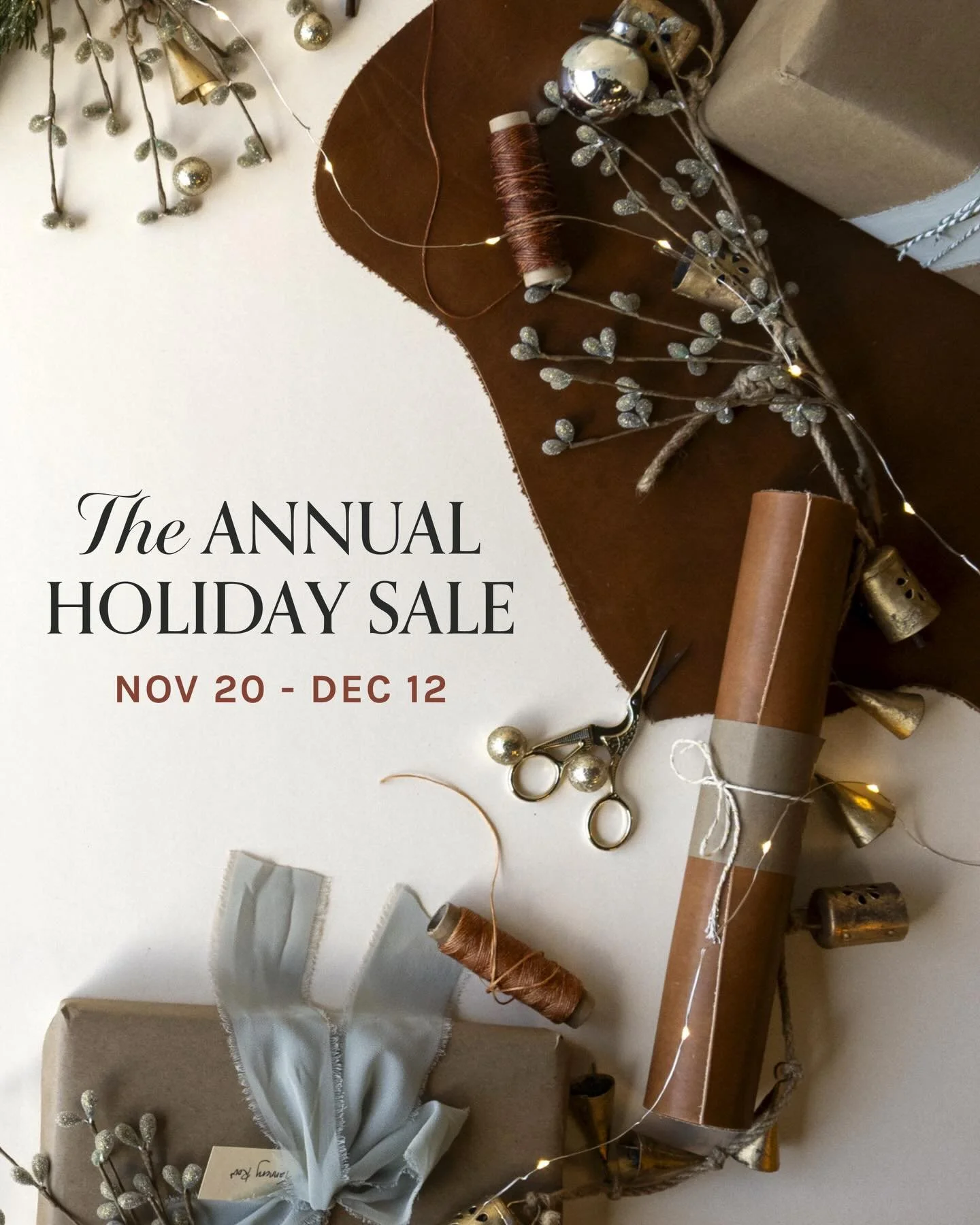 The Annual Holiday Sale is here! Once-a-year favorites are back: Mystery Bundles, limited leathers, and seasonal picks. All with free USPS shipping. Shop the sale with the link in our bio.