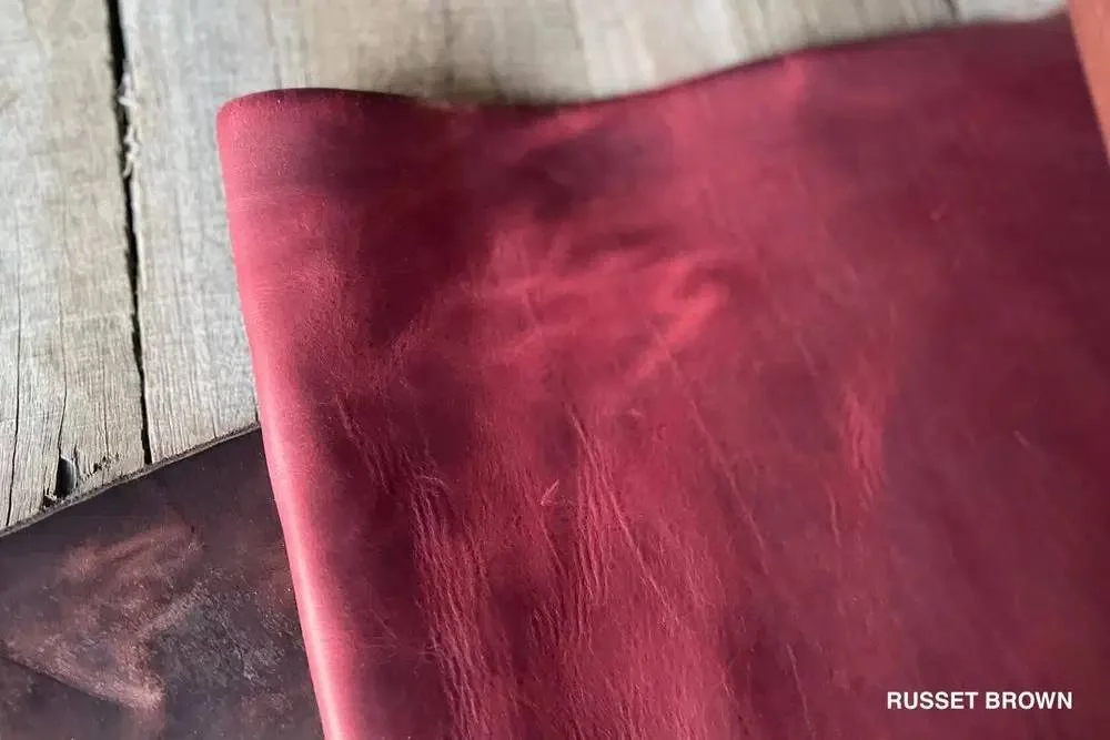 Horween Dublin, Russet Brown Dublin, with pull up (Copy)