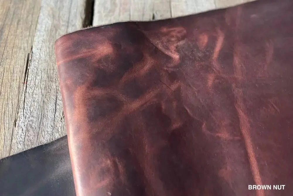 Brown Nut Horween Dublin Leather with Pull up (Copy)