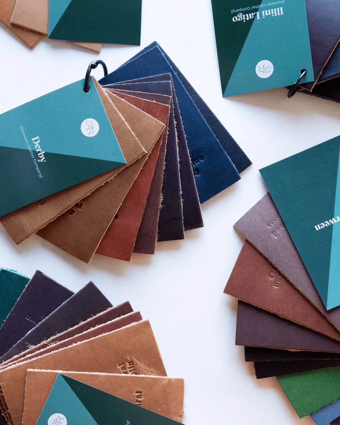 Some things are better seen in person. Our swatch books let you experience the color, grain, and feel firsthand. Available for purchase on our website, or get a complimentary book with your purchase of a full piece of leather. If you don&rsquo;t see 