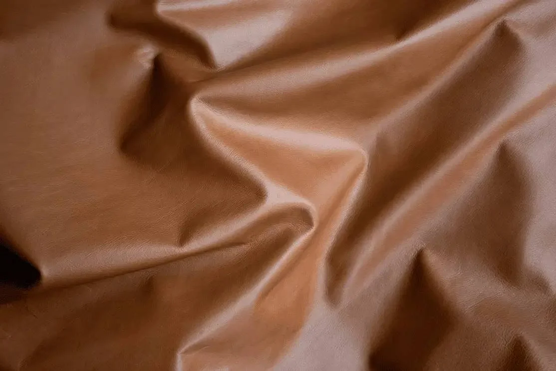 Arazzo Capri Upholstery Leather, Folded to Show Texture & Sheen