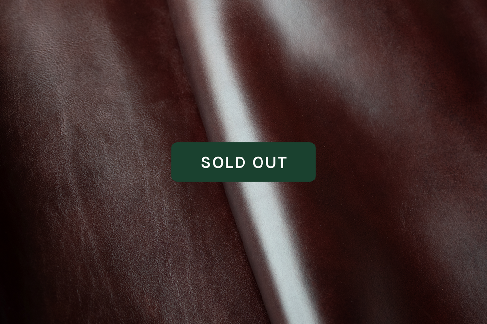 Horween Ink Washed Cavalier Leather, 3-4 oz | The Tannery Row