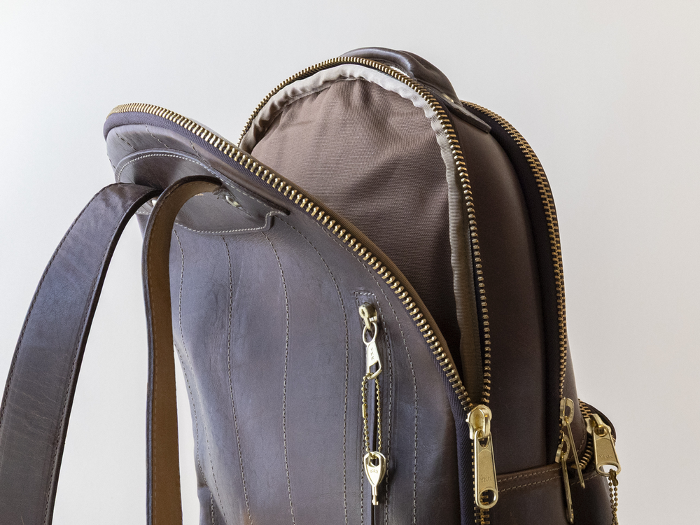 Coronado  Clark Backpack, Horween Brown Nut Dublin | The Tannery Row |  Leather Distributor
