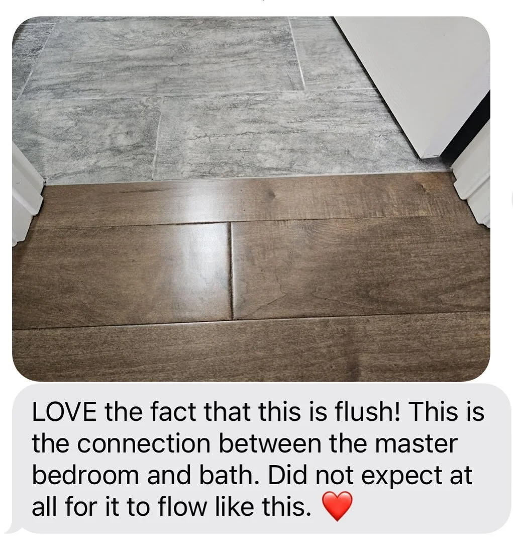 Waking up to texts like this make me so happy! 

Happy Monday everyone! Get out there and grind 🤩

#xpressiveinteriors #clienttext #transition #flooring #hardwoodfloors #hardwoodflooring #install #craftsmanship #remodels #remodel #californiaremodel 