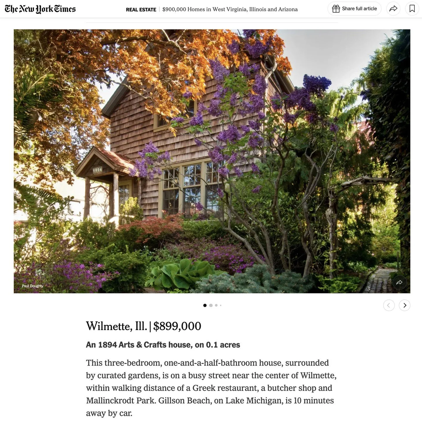 Did you see one of our recent listings featured in @nyt_nyc? 👀⁠
⁠
Check out the link in our bio for the full article!⁠
⁠
⁠
#wilmette #cottage #compasschicago #dreamhomes⁠
⁠