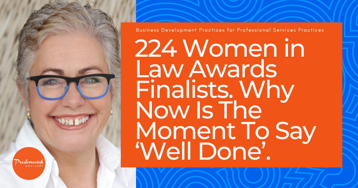 224 Women In Law Awards Finalists, One Fortnight: Why Now Is The Moment To Say 'Well Done'