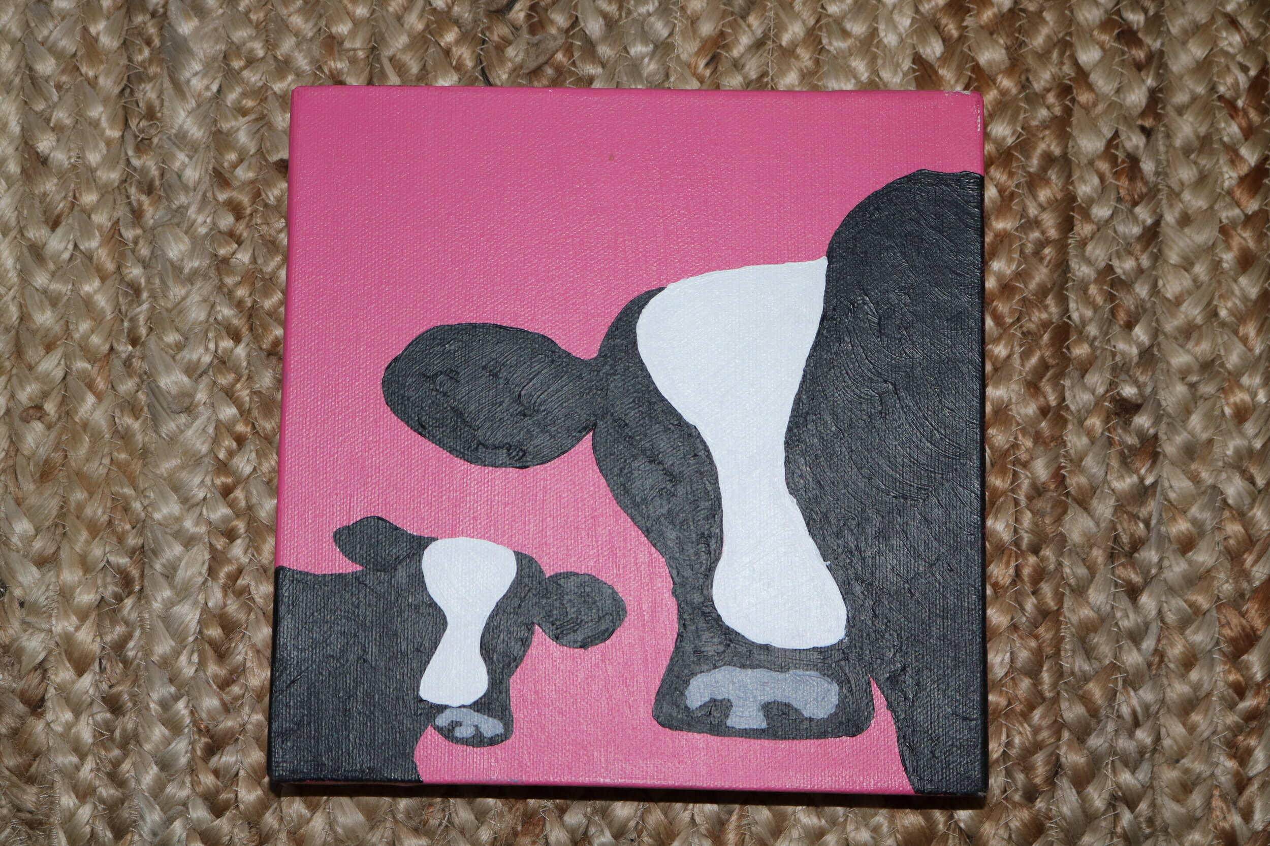 COWS - HAND PAINTED ART