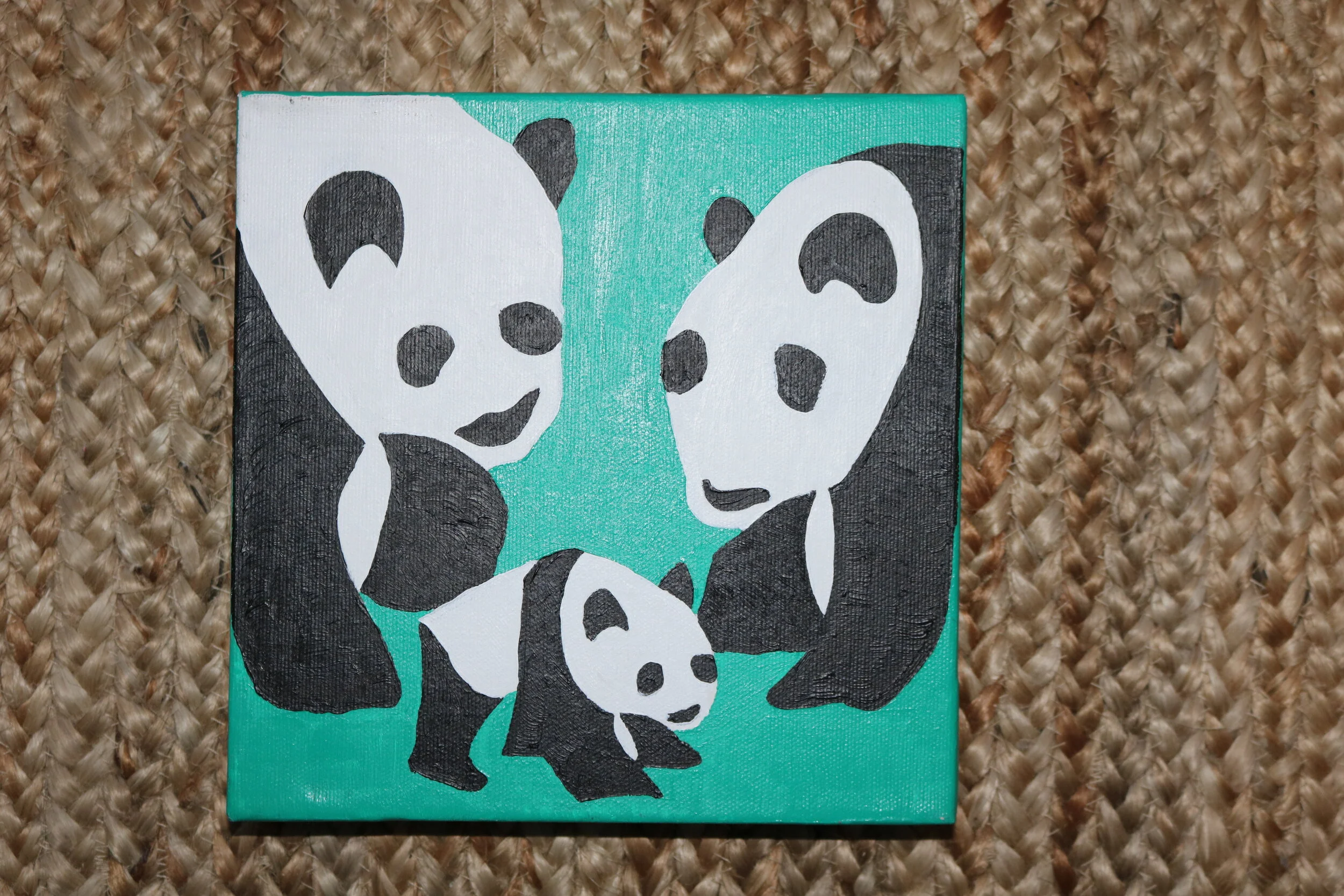 PANDAS - HAND PAINTED ART