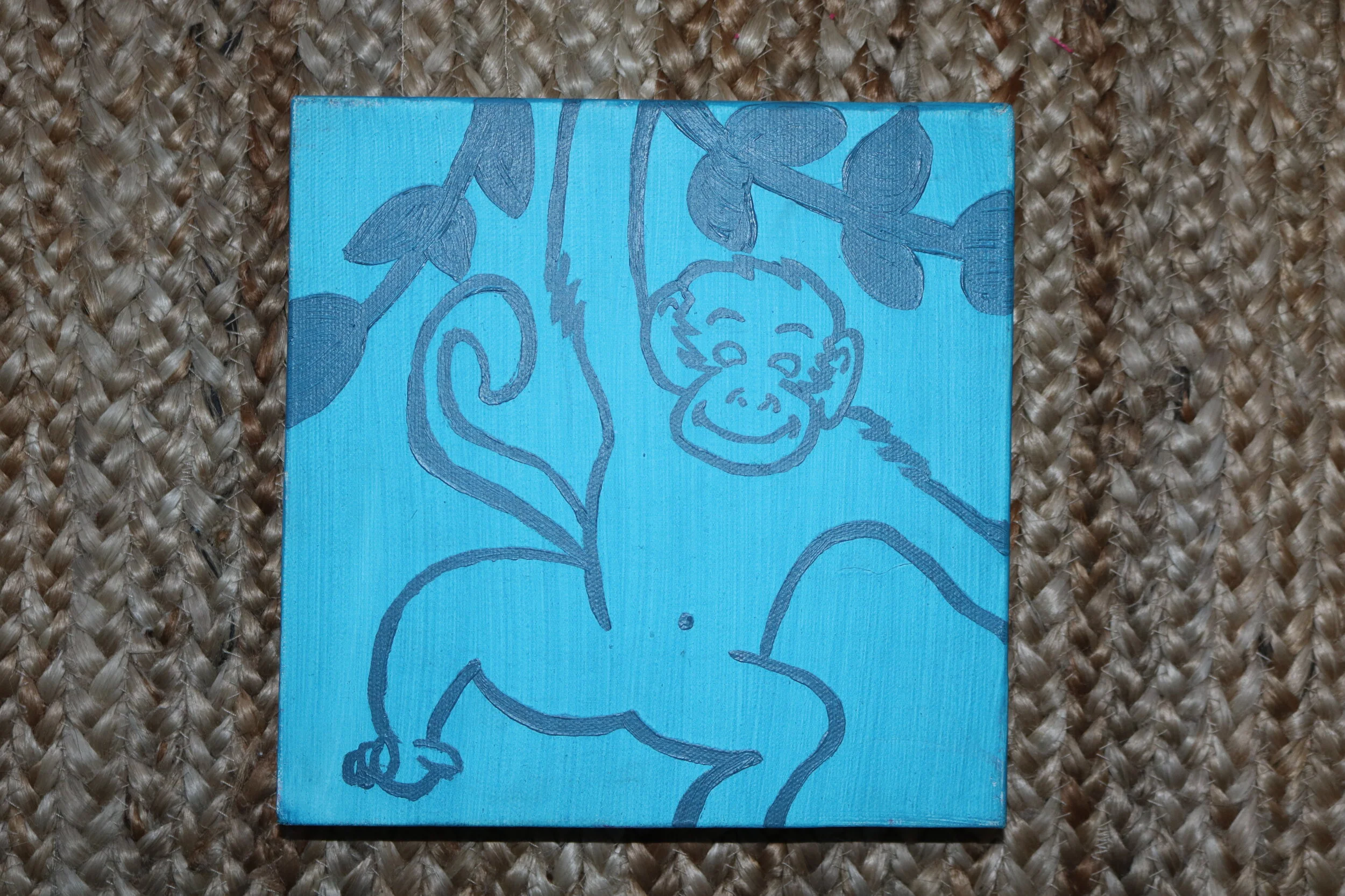 MONKEY - HAND PAINTED ART
