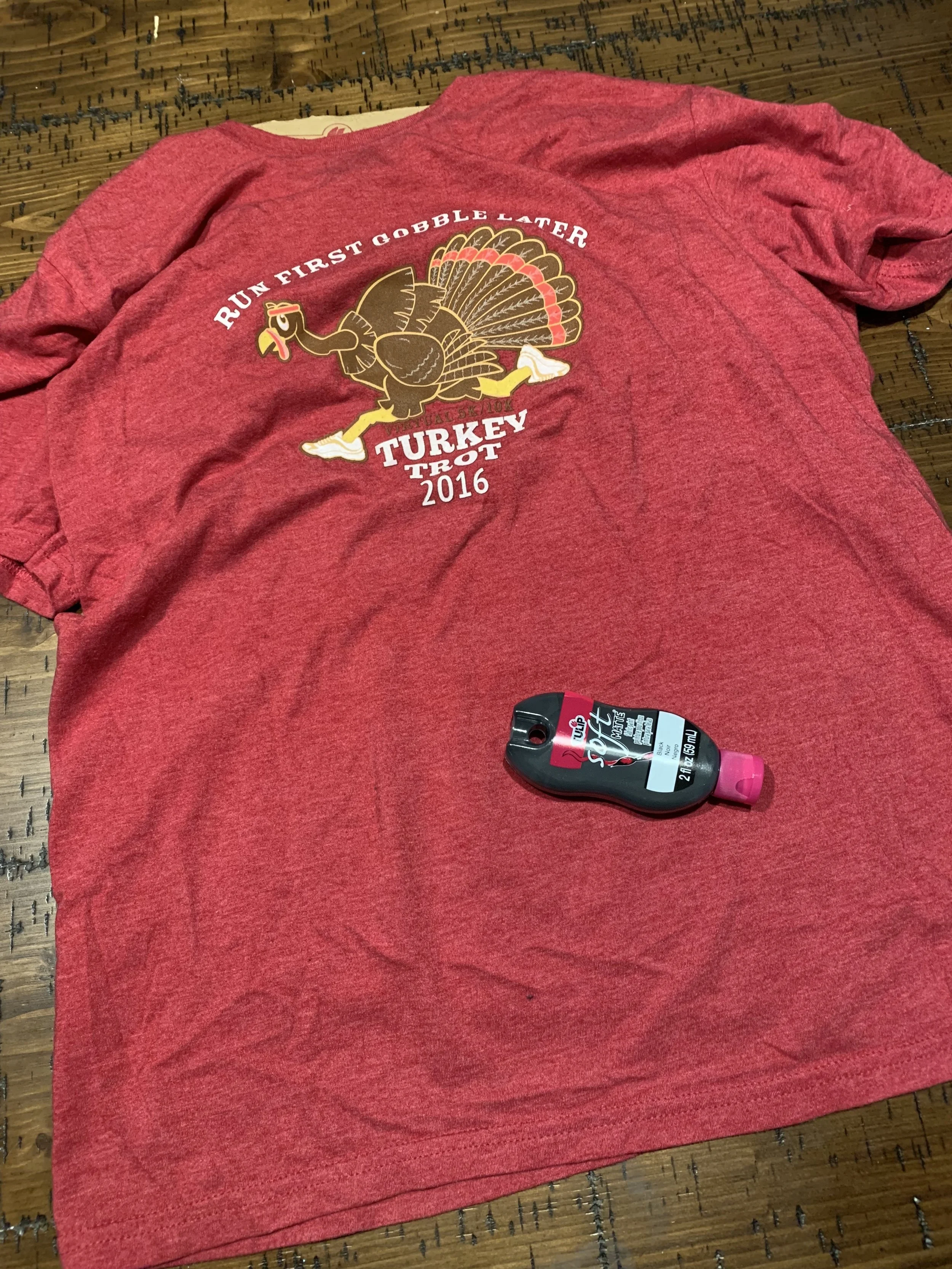 Sorry, old virtual Turkey Trot run shirt!