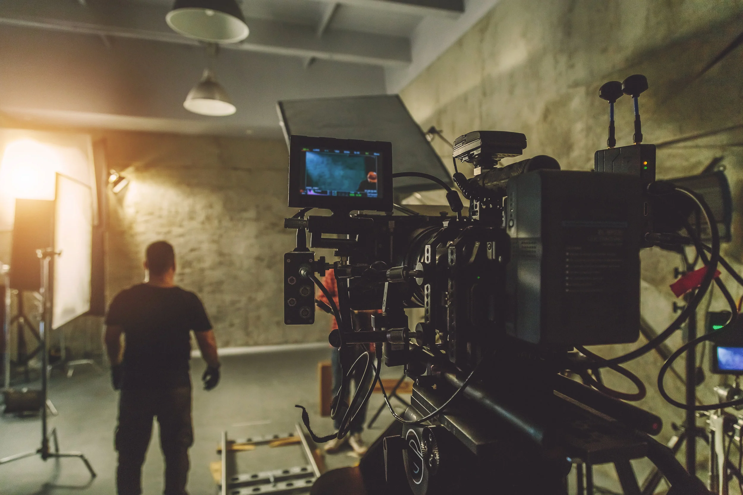 camera dolly in the studio