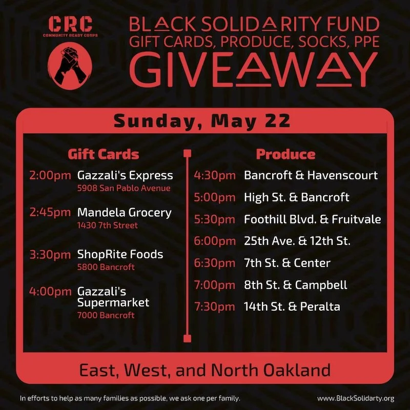 BLACK SOLIDARITY GIFT CARD &amp; PRODUCE GIVEAWAY!!&nbsp;