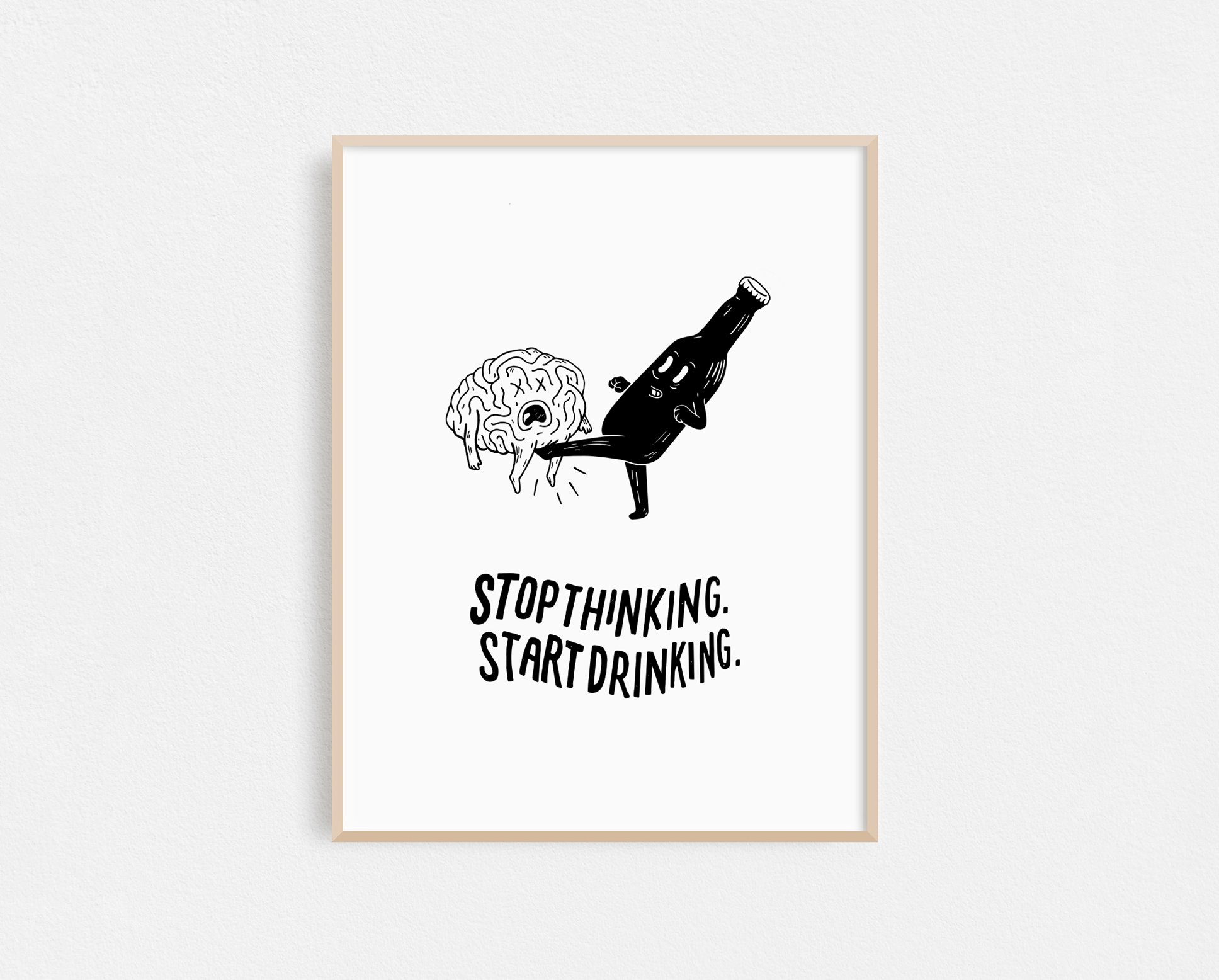 Stop Thinking Start Thinking - Official Print - John Larigakis.jpg