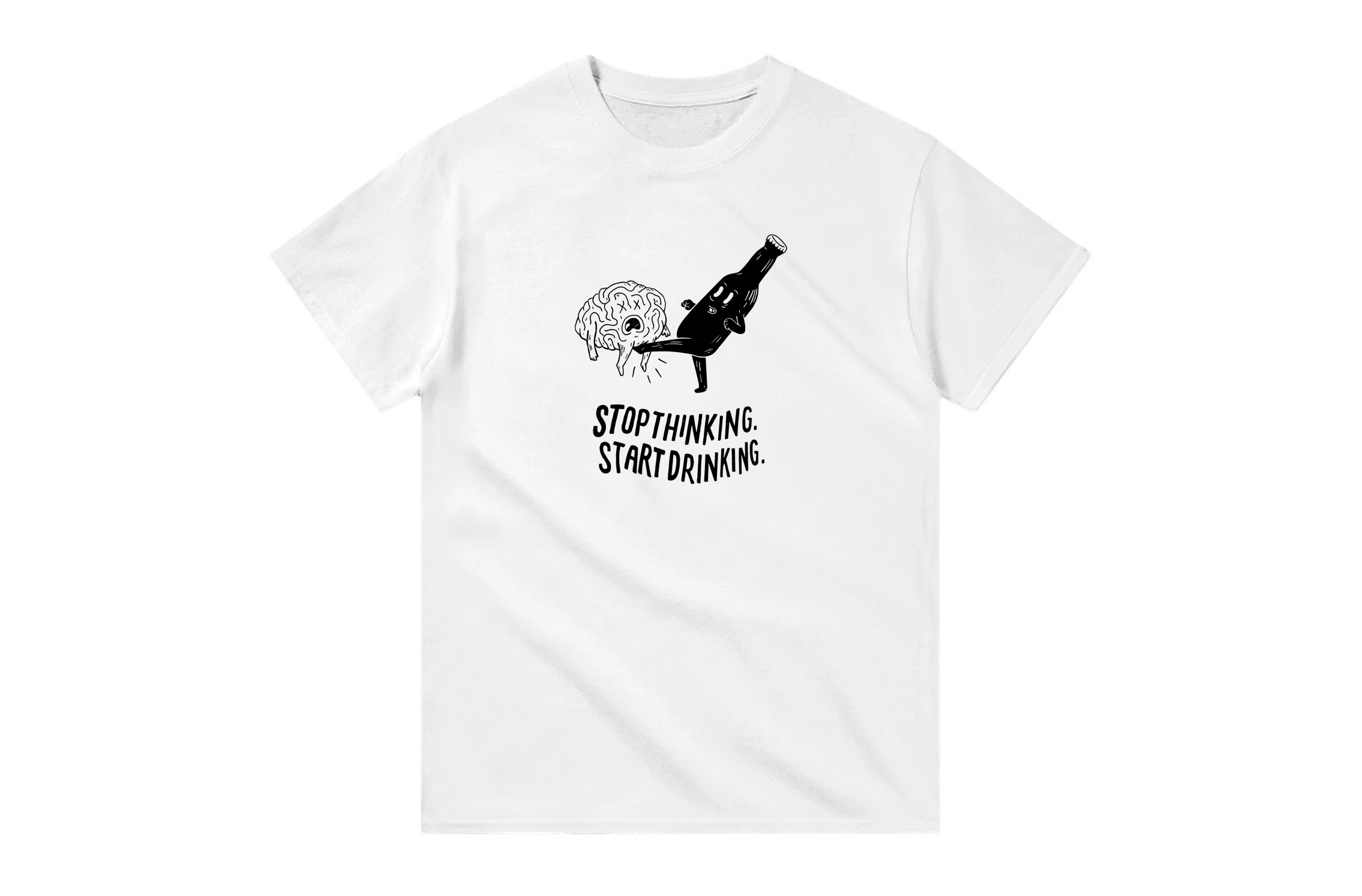 Stop Thinking Start Thinking - Classic Tee With Type.jpg