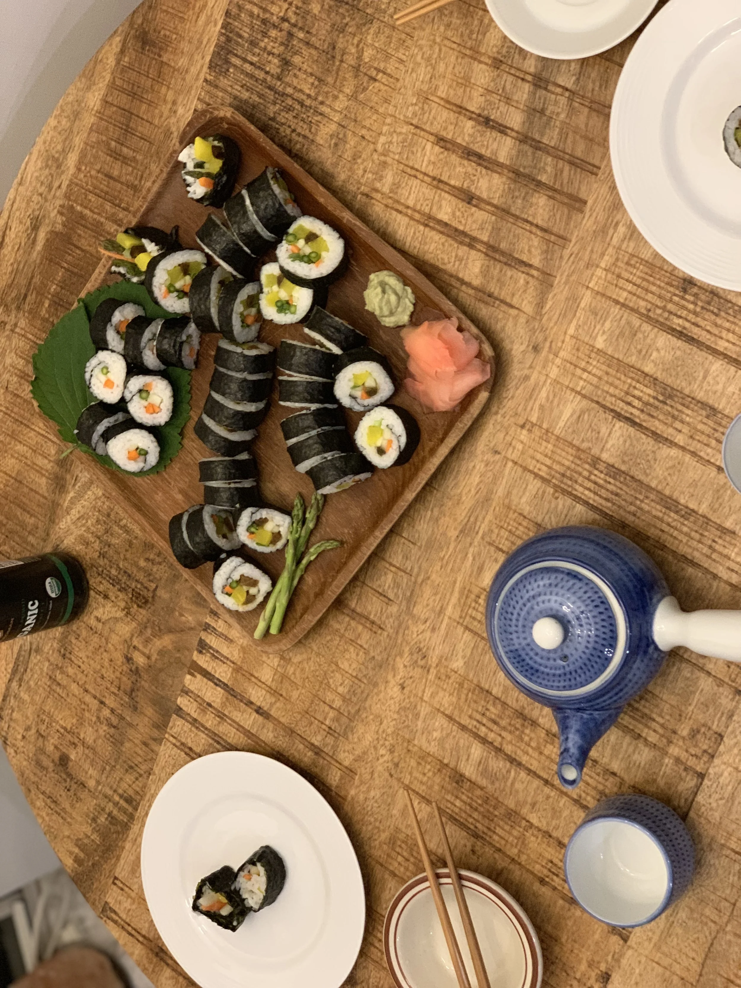 Noche de comida Japonesa en casa