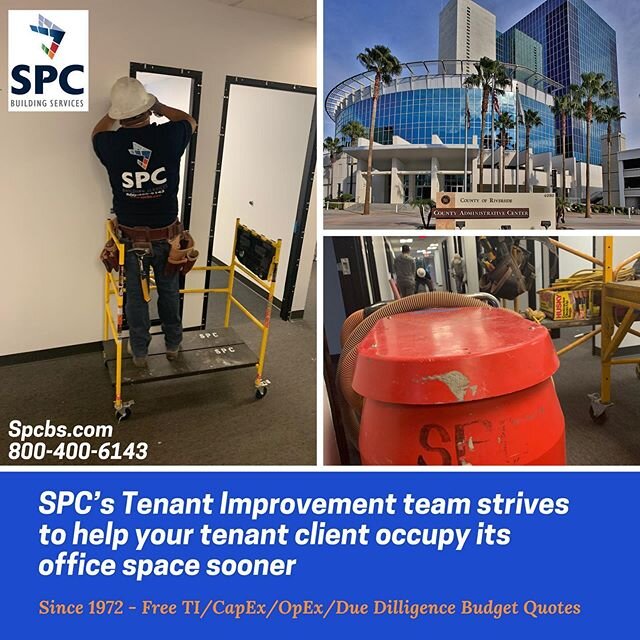 THE SPC APPROACH TO TENANT IMPROVEMENTS:

1). We are able to equip Tenant Rep Firms with data at the very start of the engagement process between a Landlord/Tenant

2). This data includes a very good estimate of construction costs and initial space p