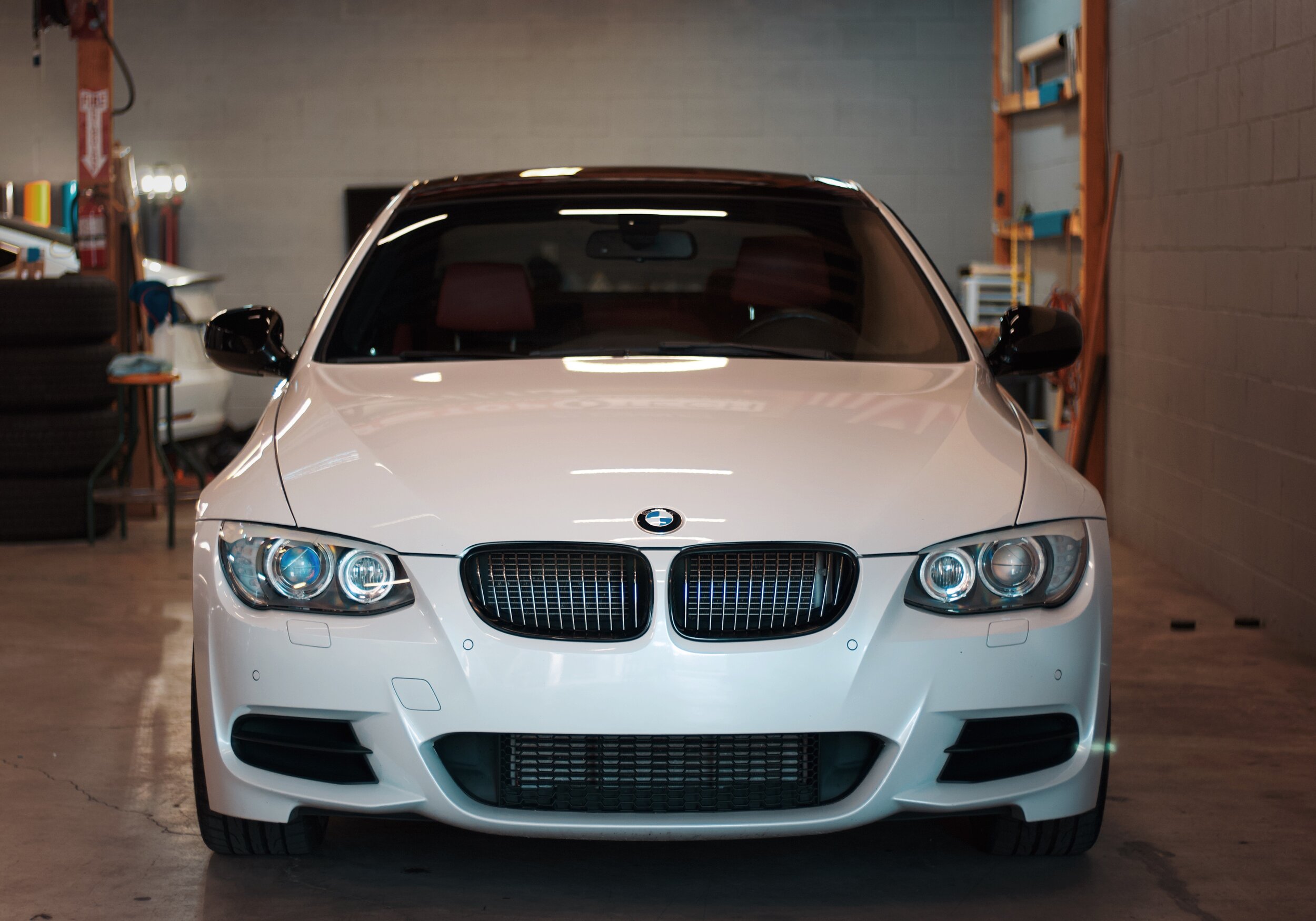 BMW 335is in for paint enhancement and 5 year ceramic coating