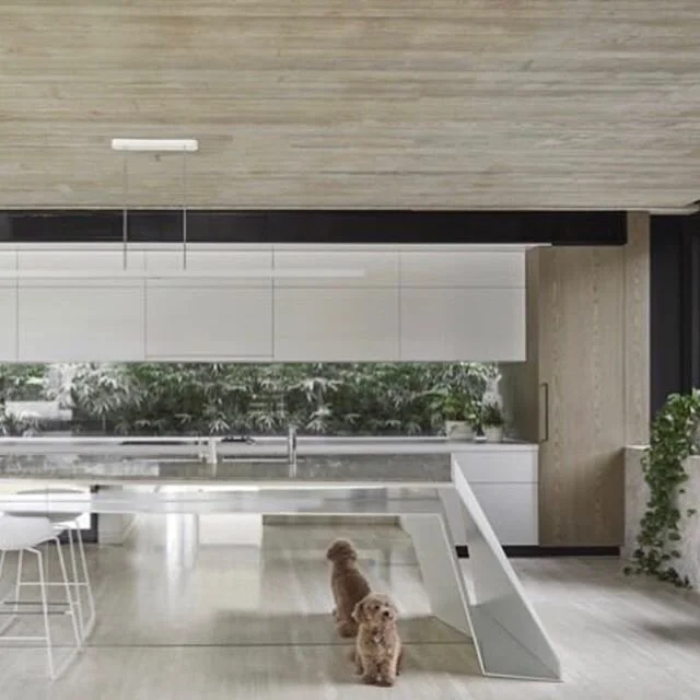 Elwood project we completed with a beautiful kitchen for @formatgroup @teschelectricsptyltd #elwood #kitchendesign #islandbench #pendantlights #lightingdesign #concreteceiling #electrician #luxuryhomes #architecturelovers #minimalism #beautifulhomes 