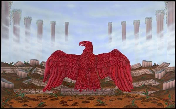 The Thulite Phoenix Mythical Stone Gardens Collection