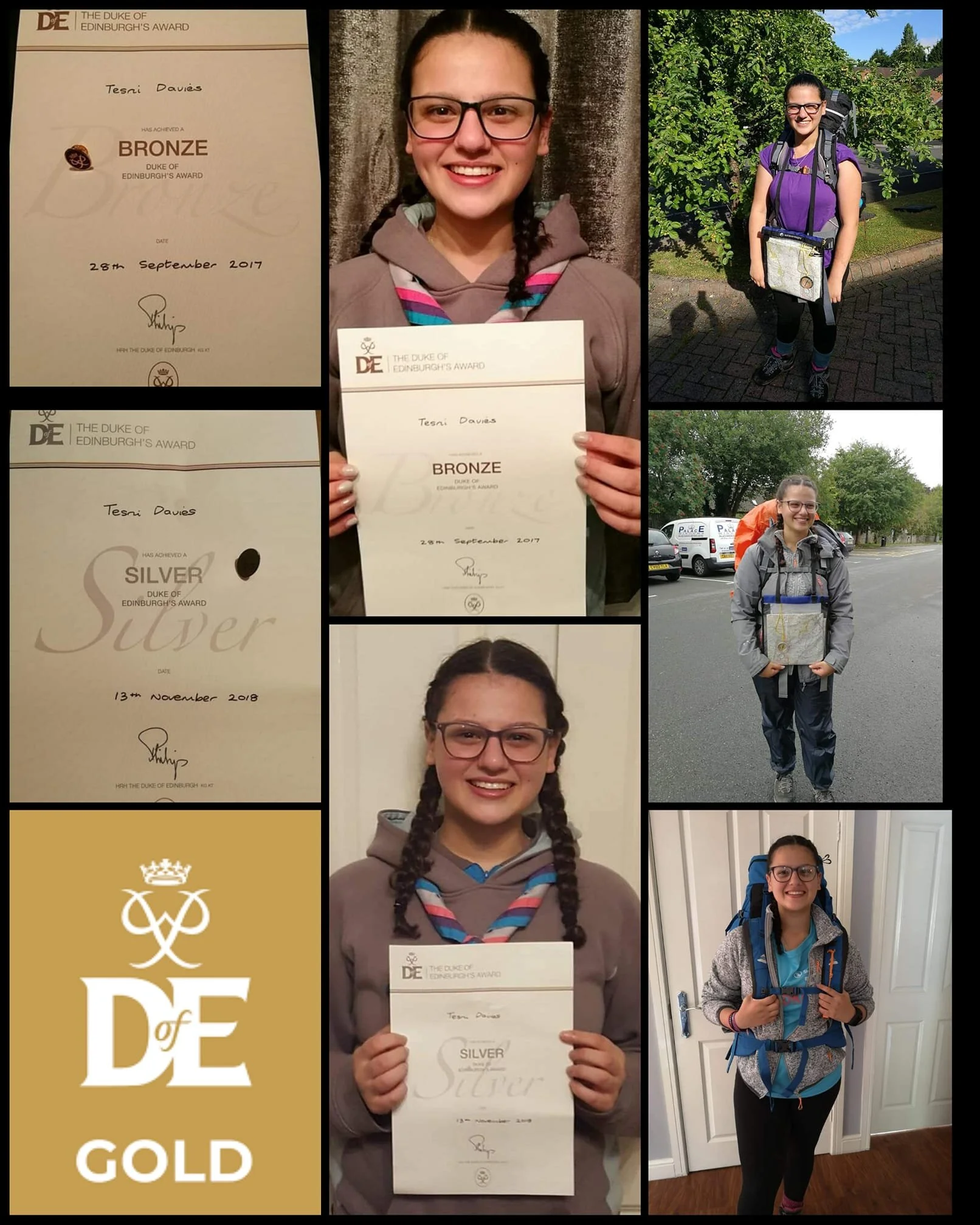 Young Leader Tesni Receives Duke of Edinburgh Gold Award