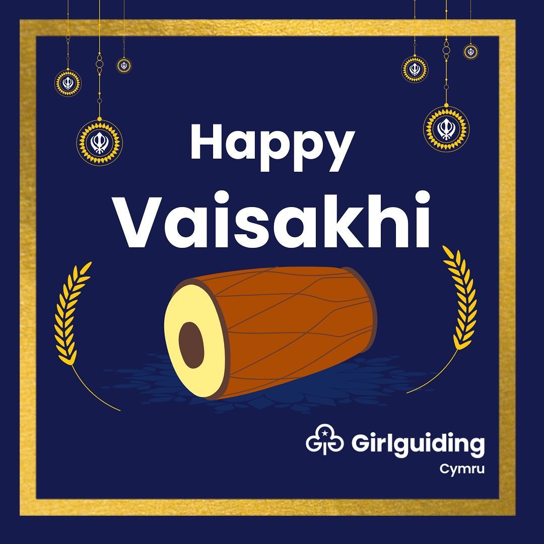 🪘Happy Vaisakhi to all our amazing Girlguiding Cymru members celebrating today. Wishing you joy, prosperity, and lots of love on this special day! 

#Vaisakhi #GirlguidingCymru