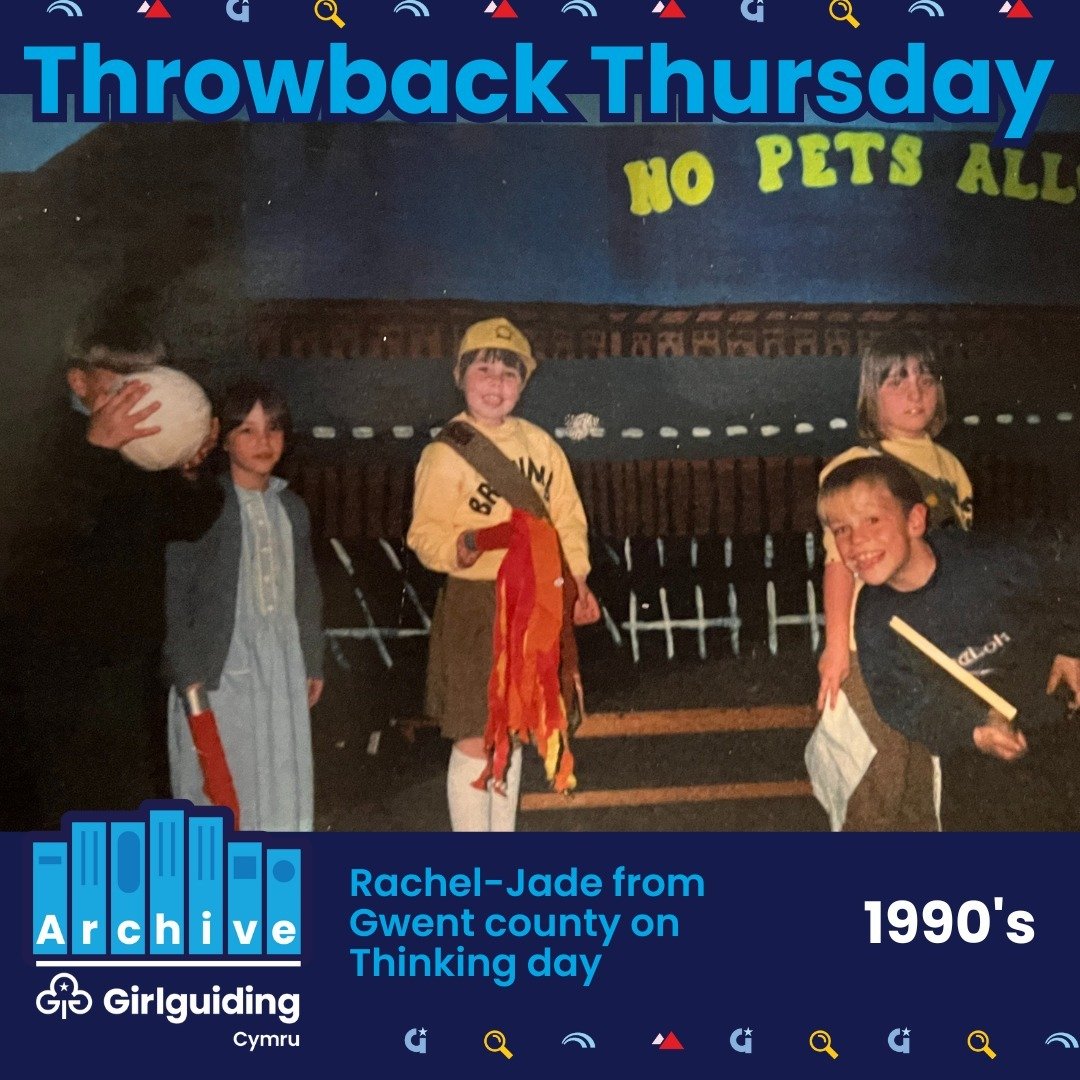 ⏪ Throwback Thursday is here!
This photo shows Girlguiding Gwent member Rachel-Jade on Thinking day in the late 90's. Did you wear this style of uniform? 

If you have any throwback photos for our weekly posts please send them via the link below. 
ht