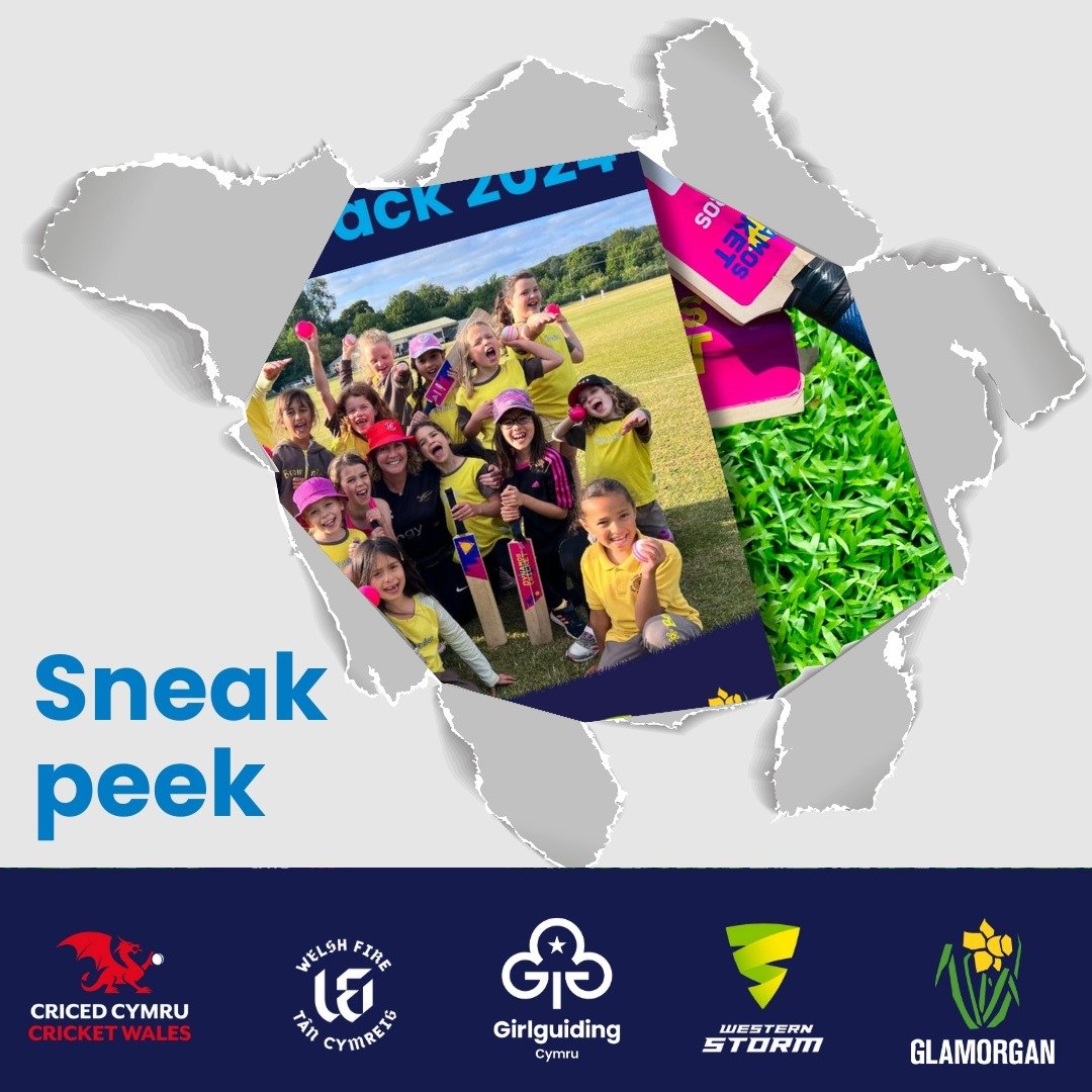 💙 New challenge alert! We&rsquo;ve been busy working with Cricket Wales to produce our third Cricket challenge pack and badge for Girlguiding Cymru members of all ages.

Here's a sneak peek! Keep an eye on our socials at 12pm for more information!