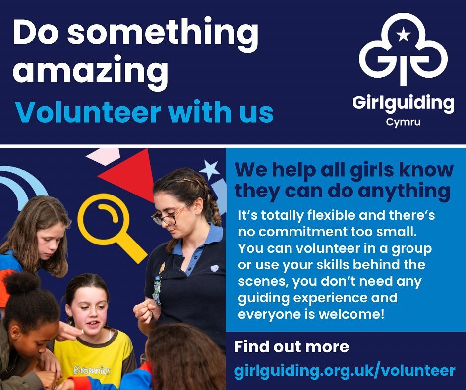 💙 Do something amazing! Volunteer with us. 
We help all girls know they can do anything. 

It&rsquo;s totally flexible and there&rsquo;s no commitment too small. You can volunteer in a group or use your skills behind the scenes, you don&rsquo;t need