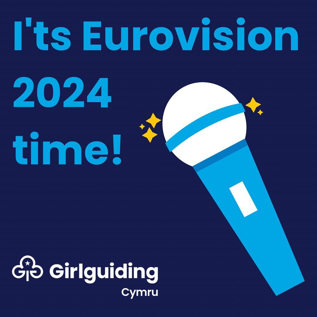 🎶 It&rsquo;s that time of year again! 
Calling all Eurovision Song Contest Fans!

Is your living room ready for a night of glitz, glam, and catchy tunes? Because the Eurovision Song Contest grand final is here, and Girlguiding Cymru is ready to part